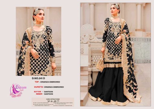 Dinsaa DS 241 A D Organza Salwar Suit Catalog 4 Pcs 2 510x361 - Dinsaa DS 241 A-D Organza Salwar Suit Catalog 4 Pcs