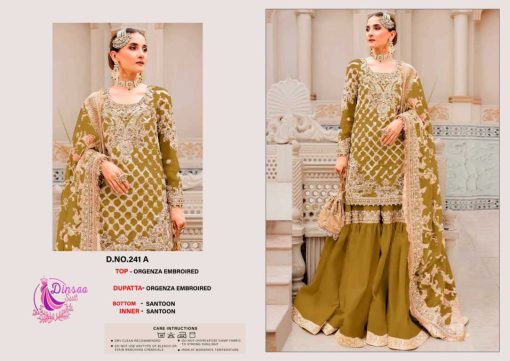 Dinsaa DS 241 A D Organza Salwar Suit Catalog 4 Pcs 4 510x361 - Dinsaa DS 241 A-D Organza Salwar Suit Catalog 4 Pcs