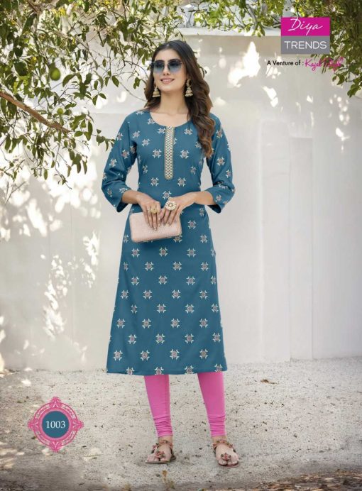 Diya Trends Metro City by Kajal Style Rayon Kurti Catalog 20 Pcs 16 510x692 - Diya Trends Metro City by Kajal Style Rayon Kurti Catalog 20 Pcs