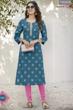 Diya Trends Metro City by Kajal Style Rayon Kurti Catalog 20 Pcs 247x371 - Surat Fabrics