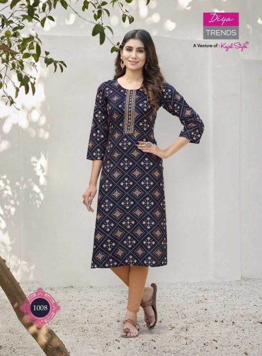 Diya Trends Metro City by Kajal Style Rayon Kurti Catalog 20 Pcs 3 510x692 - Diya Trends Metro City by Kajal Style Rayon Kurti Catalog 20 Pcs