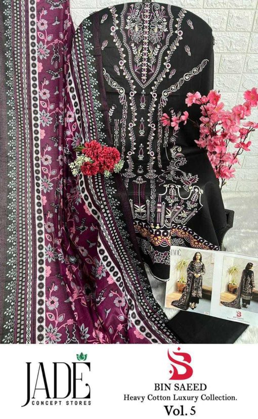 Jade Bin Saeed Heavy Cotton Luxury Collection Vol 5 Salwar Suit Catalog 6 Pcs 16 510x828 - Jade Bin Saeed Heavy Cotton Luxury Collection Vol 5 Salwar Suit Catalog 6 Pcs