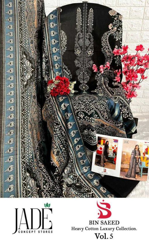 Jade Bin Saeed Heavy Cotton Luxury Collection Vol 5 Salwar Suit Catalog 6 Pcs 17 510x828 - Jade Bin Saeed Heavy Cotton Luxury Collection Vol 5 Salwar Suit Catalog 6 Pcs