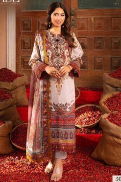 Jade Bin Saeed Heavy Cotton Luxury Collection Vol 5 Salwar Suit Catalog 6 Pcs