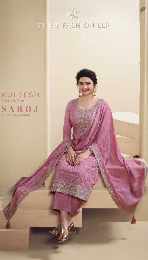 Kuleesh Saroj by Vinay Organza Salwar Suit Catalog 6 Pcs 1 510x893 - Kuleesh Saroj by Vinay Organza Salwar Suit Catalog 6 Pcs