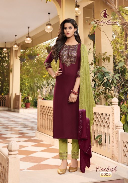 Ladies Flavour Kashish Vol 5 Kurti with Bottom Dupatta Rayon Catalog 6 Pcs 11 510x725 - Ladies Flavour Kashish Vol 5 Kurti with Bottom Dupatta Rayon Catalog 6 Pcs