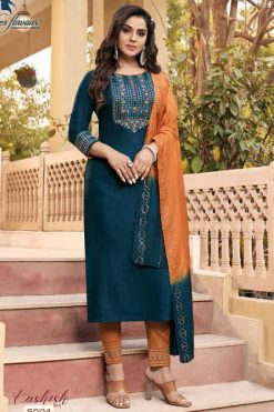 Ladies Flavour Kashish Vol 5 Kurti with Bottom Dupatta Rayon Catalog 6 Pcs