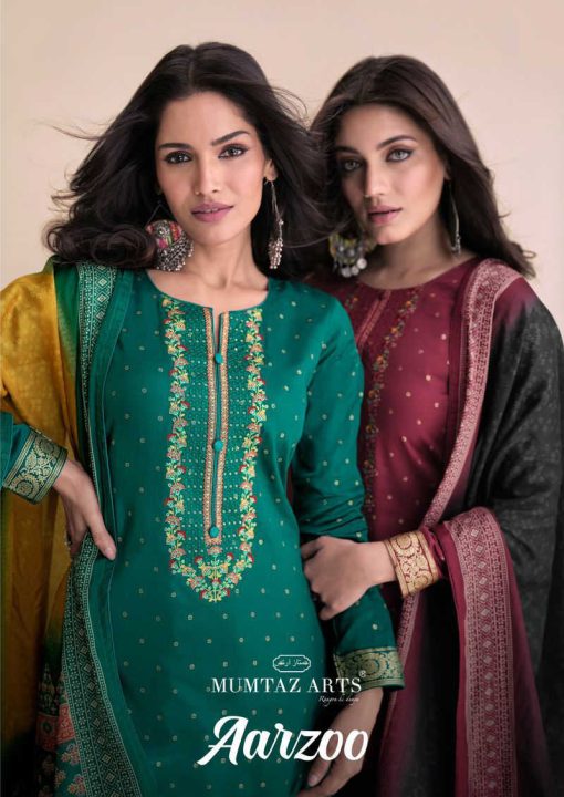 Mumtaz Arts Aarzoo Satin Salwar Suit Catalog 6 Pcs 1 510x720 - Mumtaz Arts Aarzoo Satin Salwar Suit Catalog 6 Pcs