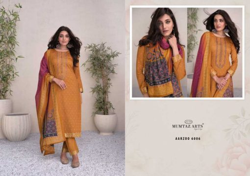 Mumtaz Arts Aarzoo Satin Salwar Suit Catalog 6 Pcs 3 510x360 - Mumtaz Arts Aarzoo Satin Salwar Suit Catalog 6 Pcs