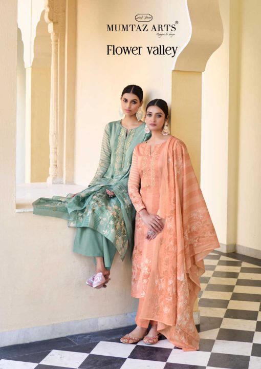 Mumtaz Arts Flower Valley Satin Salwar Suit Catalog 6 Pcs 1 510x720 - Mumtaz Arts Flower Valley Satin Salwar Suit Catalog 6 Pcs