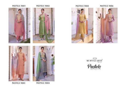 Mumtaz Arts Pastels Satin Salwar Suit Catalog 6 Pcs 12 510x360 - Mumtaz Arts Pastels Satin Salwar Suit Catalog 6 Pcs