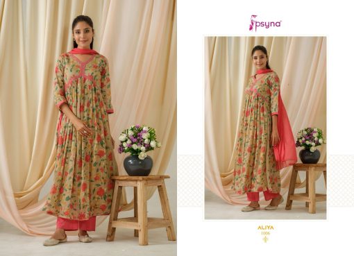 Psyna Aliya Kurti with Dupatta Bottom Cotton Catalog 8 Pcs 8 510x369 - Psyna Aliya Kurti with Dupatta Bottom Cotton Catalog 8 Pcs