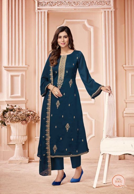 Qasr Pearl Georgette Salwar Suit Catalog 8 Pcs 7 510x740 - Qasr Pearl Georgette Salwar Suit Catalog 8 Pcs