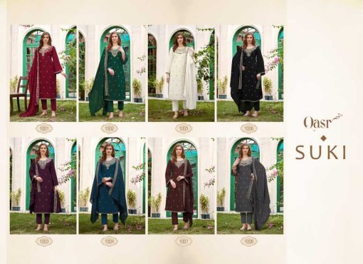 Qasr Suki Muslin Salwar Suit Catalog 8 Pcs 10 510x370 - Qasr Suki Muslin Salwar Suit Catalog 8 Pcs