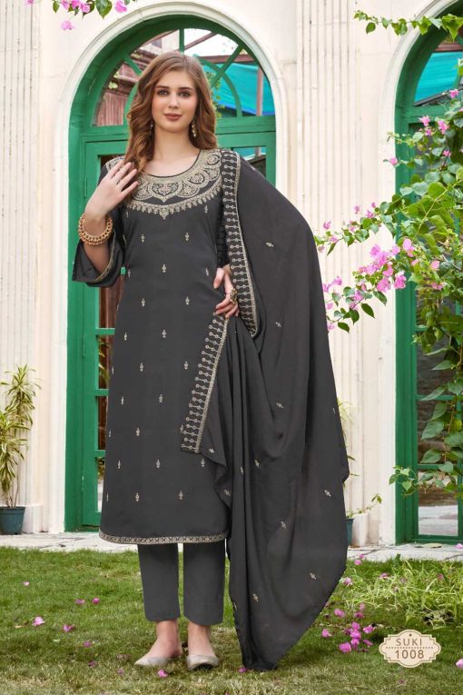 Qasr Suki Muslin Salwar Suit Catalog 8 Pcs 5 510x765 - Qasr Suki Muslin Salwar Suit Catalog 8 Pcs