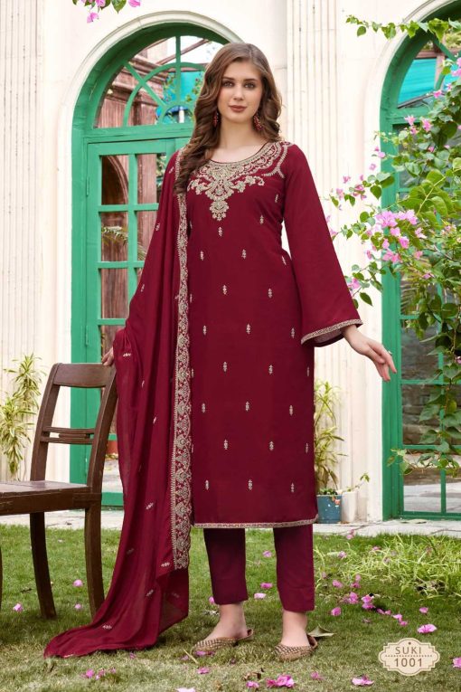 Qasr Suki Muslin Salwar Suit Catalog 8 Pcs 6 510x765 - Qasr Suki Muslin Salwar Suit Catalog 8 Pcs