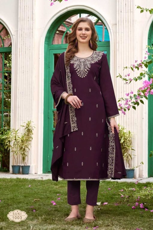 Qasr Suki Muslin Salwar Suit Catalog 8 Pcs 8 510x765 - Qasr Suki Muslin Salwar Suit Catalog 8 Pcs