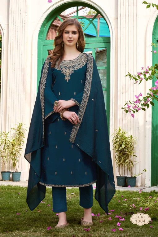 Qasr Suki Muslin Salwar Suit Catalog 8 Pcs 9 510x765 - Qasr Suki Muslin Salwar Suit Catalog 8 Pcs