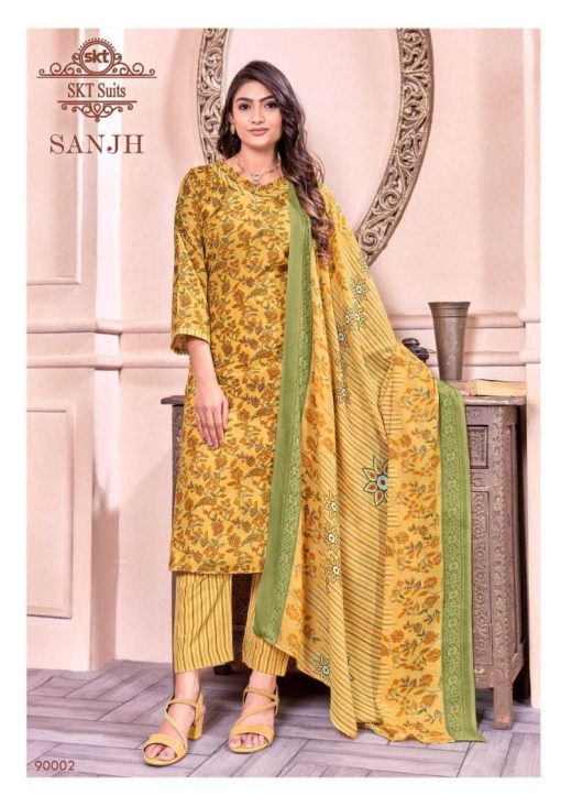 SKT Sanjh Cotton Salwar Suit Catalog 12 Pcs 12 1 510x732 - SKT Sanjh Cotton Salwar Suit Catalog 12 Pcs