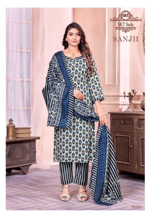 SKT Sanjh Cotton Salwar Suit Catalog 12 Pcs 2 1 510x732 - SKT Sanjh Cotton Salwar Suit Catalog 12 Pcs