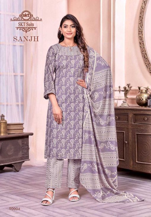 SKT Sanjh Cotton Salwar Suit Catalog 12 Pcs 9 1 510x734 - SKT Sanjh Cotton Salwar Suit Catalog 12 Pcs