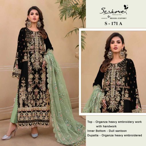 Serene S 171 A D Organza Salwar Suit Catalog 4 Pcs 2 510x510 - Serene S 171 A-D Organza Salwar Suit Catalog 4 Pcs