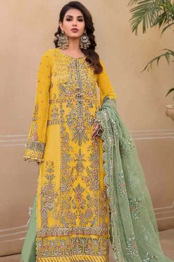 Serene S 171 A-D Organza Salwar Suit Catalog 4 Pcs