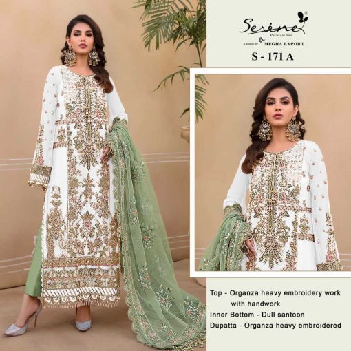 Serene S 171 A D Organza Salwar Suit Catalog 4 Pcs 3 510x510 - Serene S 171 A-D Organza Salwar Suit Catalog 4 Pcs