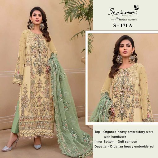 Serene S 171 A D Organza Salwar Suit Catalog 4 Pcs 4 510x510 - Serene S 171 A-D Organza Salwar Suit Catalog 4 Pcs