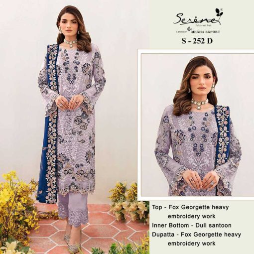 Serene S 252 A D Georgette Salwar Suit Catalog 4 Pcs 1 510x510 - Serene S 252 A-D Georgette Salwar Suit Catalog 4 Pcs