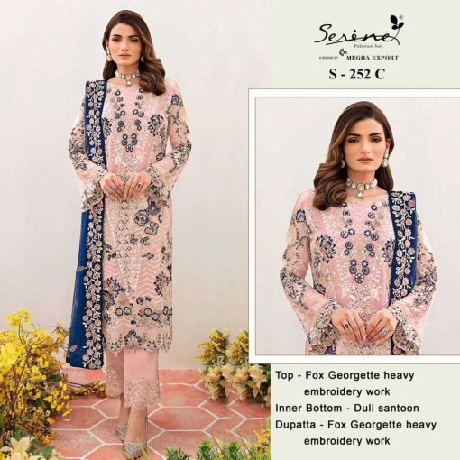 Serene S 252 A D Georgette Salwar Suit Catalog 4 Pcs 2 510x510 - Serene S 252 A-D Georgette Salwar Suit Catalog 4 Pcs