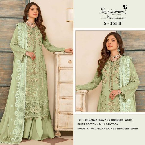 Serene S 261 A D Organza Salwar Suit Catalog 4 Pcs 2 510x510 - Serene S 261 A-D Organza Salwar Suit Catalog 4 Pcs