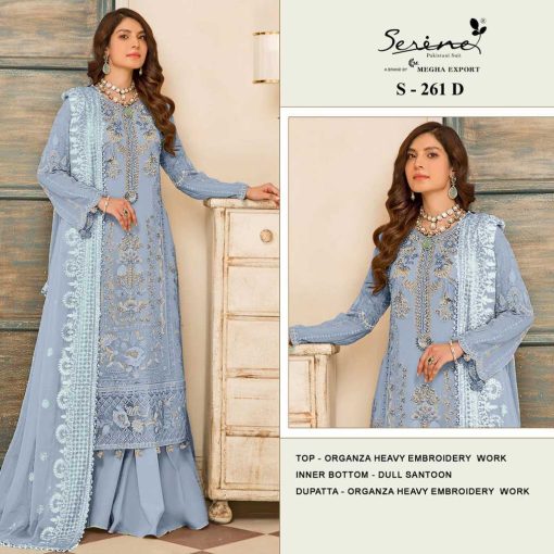 Serene S 261 A D Organza Salwar Suit Catalog 4 Pcs 4 510x510 - Serene S 261 A-D Organza Salwar Suit Catalog 4 Pcs