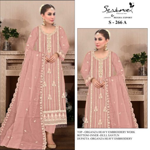 Serene S 266 A D Organza Salwar Suit Catalog 4 Pcs 1 510x510 - Serene S 266 A-D Organza Salwar Suit Catalog 4 Pcs