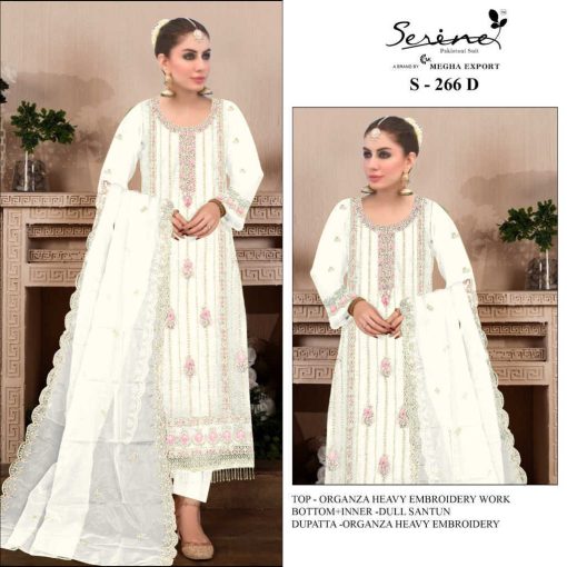 Serene S 266 A D Organza Salwar Suit Catalog 4 Pcs 3 510x510 - Serene S 266 A-D Organza Salwar Suit Catalog 4 Pcs