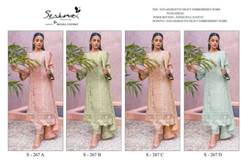 Serene S 267 A D Georgette Salwar Suit Catalog 4 Pcs 16 510x340 - Serene S 267 A-D Georgette Salwar Suit Catalog 4 Pcs