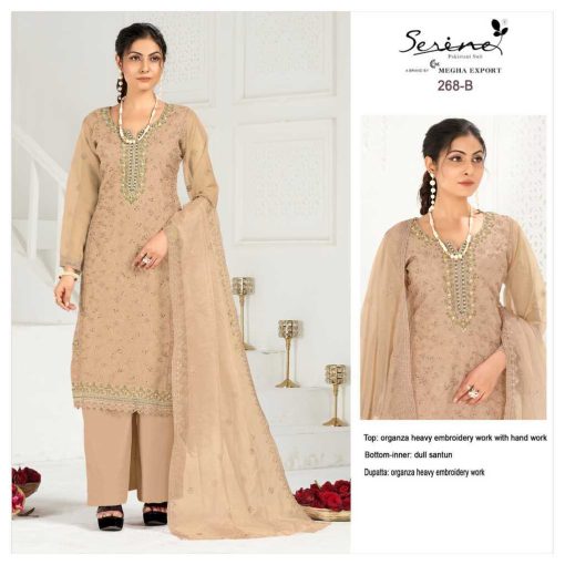 Serene S 268 A D Organza Salwar Suit Catalog 4 Pcs 2 510x510 - Serene S 268 A-D Organza Salwar Suit Catalog 4 Pcs