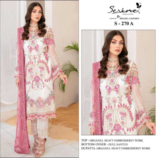 Serene S 270 A D Organza Salwar Suit Catalog 4 Pcs 1 510x510 - Serene S 270 A-D Organza Salwar Suit Catalog 4 Pcs