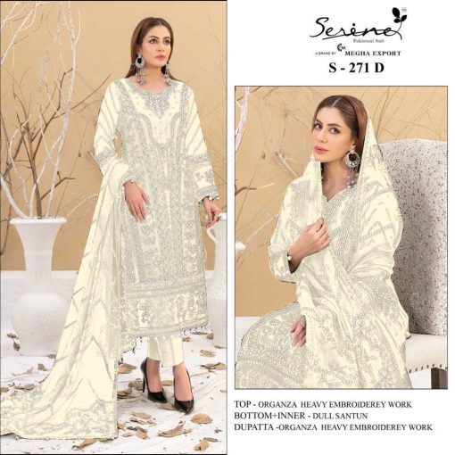 Serene S 271 A D Organza Salwar Suit Catalog 4 Pcs 1 510x510 - Serene S 271 A-D Organza Salwar Suit Catalog 4 Pcs