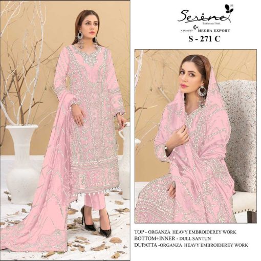 Serene S 271 A D Organza Salwar Suit Catalog 4 Pcs 2 510x510 - Serene S 271 A-D Organza Salwar Suit Catalog 4 Pcs