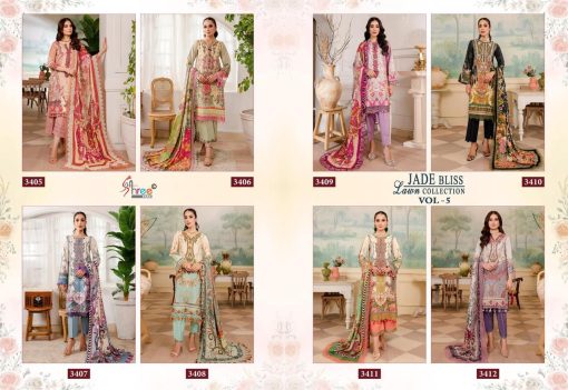 Shree Fabs Jade Bliss Lawn Collection Vol 5 Cotton Chiffon Salwar Suit Catalog 8 Pcs 17 510x351 - Shree Fabs Jade Bliss Lawn Collection Vol 5 Cotton Chiffon Salwar Suit Catalog 8 Pcs