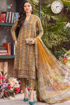 Shree Fabs Mariya B MPrint Vol 16 Chiffon Cotton Salwar Suit Catalog 8 Pcs