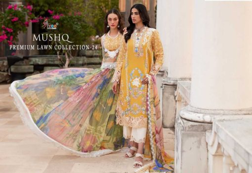 Shree Fabs Mushq Premium Lawn Collection Vol 24 Chiffon Cotton Salwar Suit Catalog 6 Pcs 4 510x351 - Shree Fabs Mushq Premium Lawn Collection Vol 24 Chiffon Cotton Salwar Suit Catalog 6 Pcs