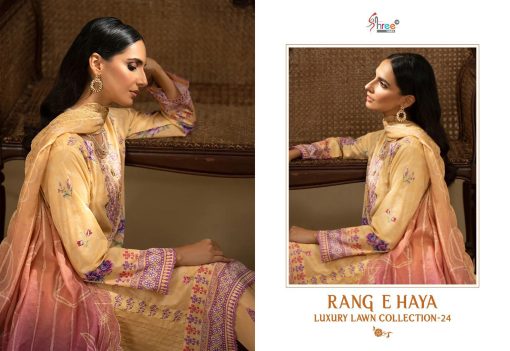 Shree Fabs Rang E Haya Luxury Lawn Collection Vol 24 Chiffon Cotton Salwar Suit Catalog 6 Pcs 8 510x351 - Shree Fabs Rang E Haya Luxury Lawn Collection Vol 24 Chiffon Cotton Salwar Suit Catalog 6 Pcs