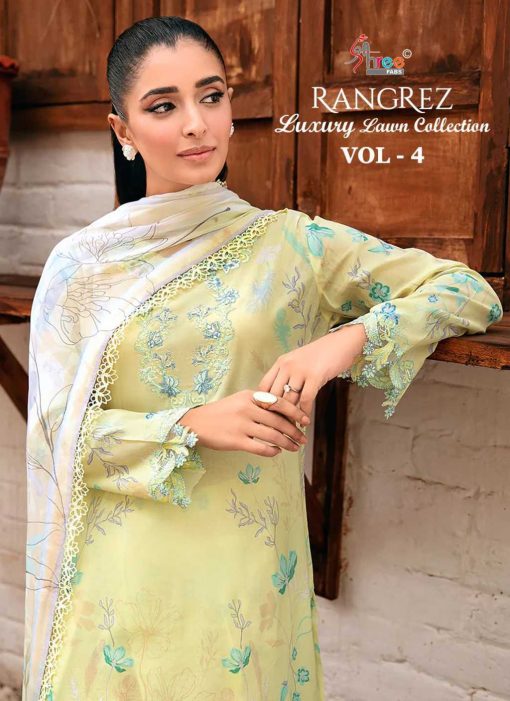 Shree Fabs Rangrez Luxury Lawn Collection Vol 4 Chiffon Cotton Salwar Suit Catalog 7 Pcs 1 510x701 - Shree Fabs Rangrez Luxury Lawn Collection Vol 4 Chiffon Cotton Salwar Suit Catalog 7 Pcs