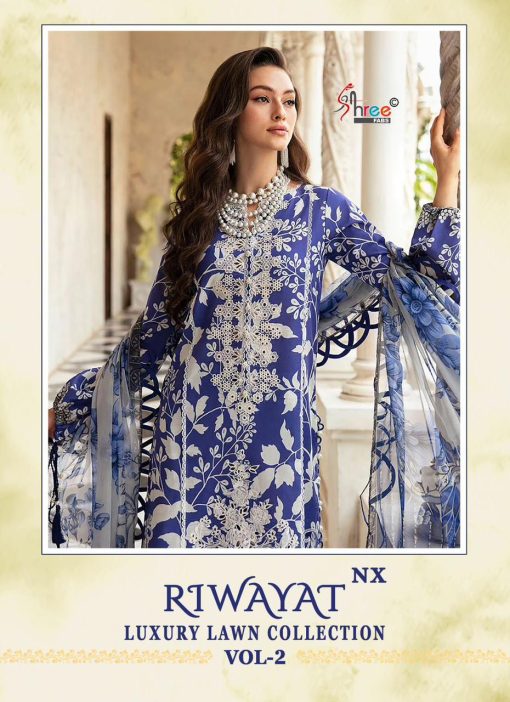 Shree Fabs Riwayat Luxury Lawn Collection Vol 2 NX Chiffon Cotton Salwar Suit Catalog 5 Pcs 1 510x702 - Shree Fabs Riwayat Luxury Lawn Collection Vol 2 NX Chiffon Cotton Salwar Suit Catalog 5 Pcs