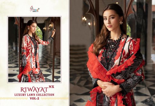 Shree Fabs Riwayat Luxury Lawn Collection Vol 2 NX Chiffon Cotton Salwar Suit Catalog 5 Pcs 6 510x351 - Shree Fabs Riwayat Luxury Lawn Collection Vol 2 NX Chiffon Cotton Salwar Suit Catalog 5 Pcs