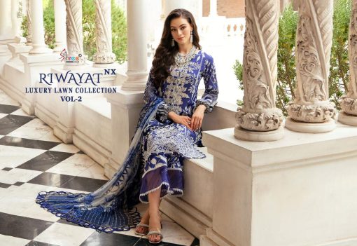 Shree Fabs Riwayat Luxury Lawn Collection Vol 2 NX Chiffon Cotton Salwar Suit Catalog 5 Pcs 8 510x351 - Shree Fabs Riwayat Luxury Lawn Collection Vol 2 NX Chiffon Cotton Salwar Suit Catalog 5 Pcs