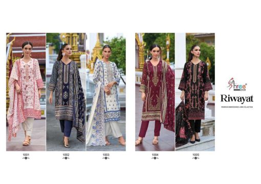 Shree Fabs Riwayat Premium Embroidered Lawn Collection Chiffon Cotton Salwar Suit Catalog 5 Pcs 8 510x360 - Shree Fabs Riwayat Premium Embroidered Lawn Collection Chiffon Cotton Salwar Suit Catalog 5 Pcs