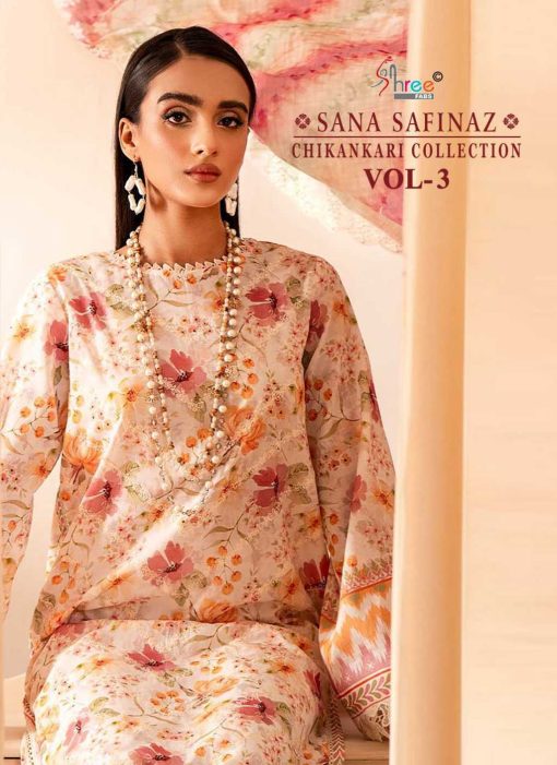 Shree Fabs Sana Safinaz Chikankari Collection Vol 3 Chiffon Cotton Salwar Suit Catalog 5 Pcs 1 510x701 - Shree Fabs Sana Safinaz Chikankari Collection Vol 3 Chiffon Cotton Salwar Suit Catalog 5 Pcs